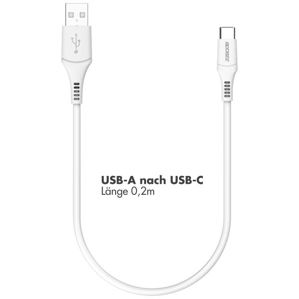 Accezz USB-C- auf USB-Kabel - 0,2 m - Weiß