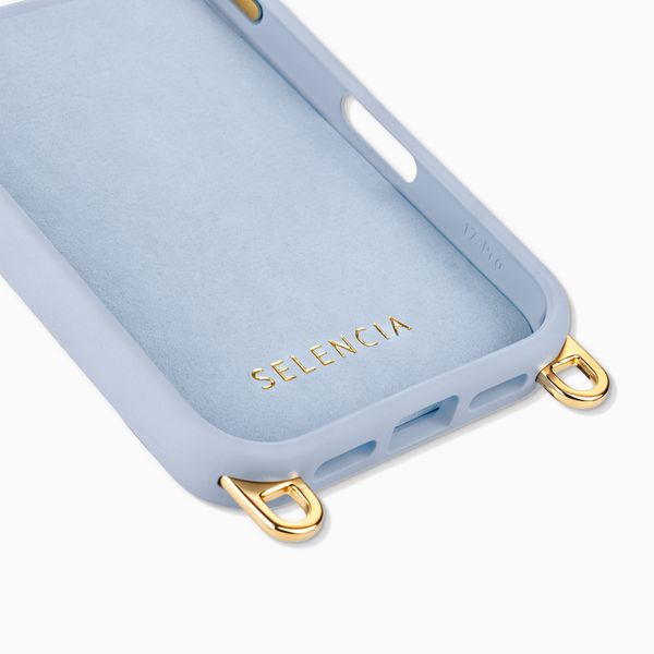 Selencia Rivièra Backcover mit MagSafe mit abnehmbaren Haken Apple iPhone 17 Pro - Powder Blue