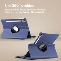 imoshion 360° drehbare Klapphülle Samsung Galaxy Tab S10 Ultra / Tab S9 Ultra - Dunkelblau