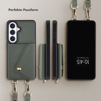 Selencia Sera HandyHülle mit Kordel und Umschlag-Kartenhalter Samsung Galaxy S26 - Sage Green