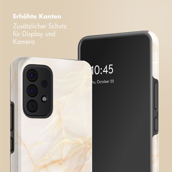 Selencia Vivid Back Cover Samsung Galaxy A53 - Golden Beige Marble