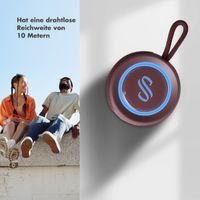 Selencia AquaPlay Bluetooth-Lautsprecher - Drahtloser Lautsprecher - Wasserdicht - Bordeaux