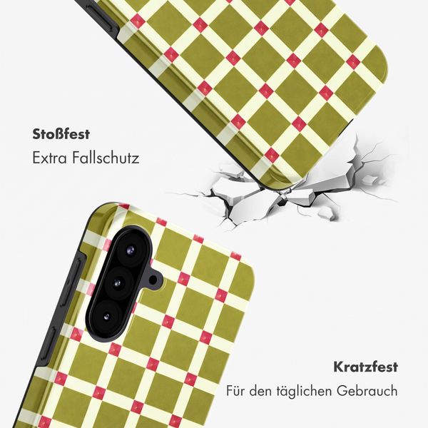 Selencia Vivid Back Cover Samsung Galaxy A57 (5G) - Check This Olive