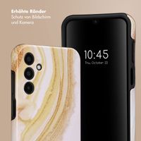 Selencia Vivid Tough Back Cover für das Samsung Galaxy A15 (5G/4G) - Chic Marble Gold