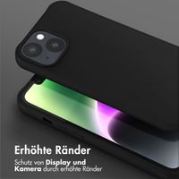 Selencia SilikonHülle mit abnehmbarem Band Apple iPhone 14 - Schwarz