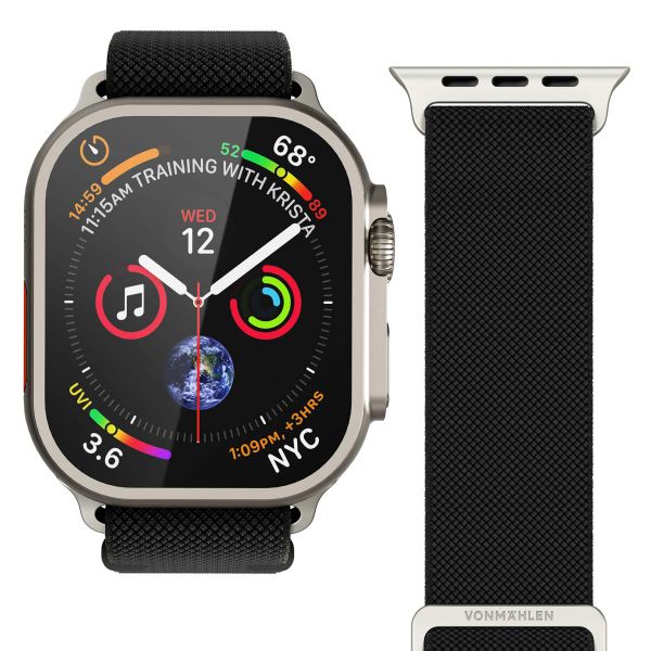 Vonmählen Classic Nylon Loop Armband für deine Apple Watch | 38/40/41/42 mm - Schwarz