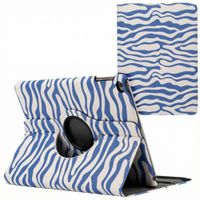 imoshion 360° drehbare Design Klapphülle Apple iPad 6 (2018) 9.7 Zoll / iPad 5 (2017) 9.7 Zoll - White Blue Stripes