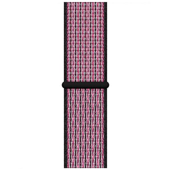 Apple Nike Sport Loop Band für Apple Watch Series 1-9 / SE - 38/40/41 mm / Series 10 - 42 mm - Pink Blast / True Berry