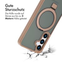 Accezz Ring Stand Backcover mit MagSafe Samsung Galaxy S24 - Braun
