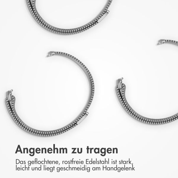 imoshion Mailändische Magnetarmband für das Samsung Galaxy Fit 3 - Silber