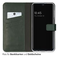 Selencia Echtleder Klapphülle Samsung Galaxy A23 (5G) - Grün