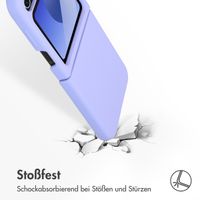 Accezz Liquid Silikoncase für das Samsung Galaxy Z Flip 6 - Violett