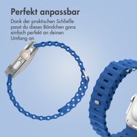 Accezz Ocean Armband für Apple Watch Series 1 - 9 / SE (38/40/41 mm) | Series 10 / 11 (42 mm) - Royal Blue