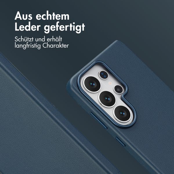 Accezz MagSafe Leather Backcover Samsung Galaxy S26 Ultra - Nightfall Blue