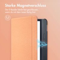 imoshion Canvas Sleepcover Klapphülle mit Stand für das Tolino Vision 5 - Peach