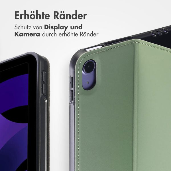 Accezz Classic Klapphülle Apple iPad 11 (2025) 11 Zoll A16 / iPad 10 (2022) 10.9 Zoll - Grün