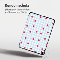 imoshion Design Trifold Klaphülle Apple iPad Air 11 Zoll (2026) M4 / (2025) M3 / (2024) M2 / Air 5 (2022) / Air 4 (2020) - Cherry Check