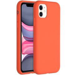 Accezz Liquid Silikoncase für das iPhone 11 - Nectarine