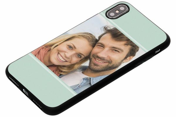 Gestalte deine eigene Apple iPhone Xs Max Gel Hülle - Schwarz