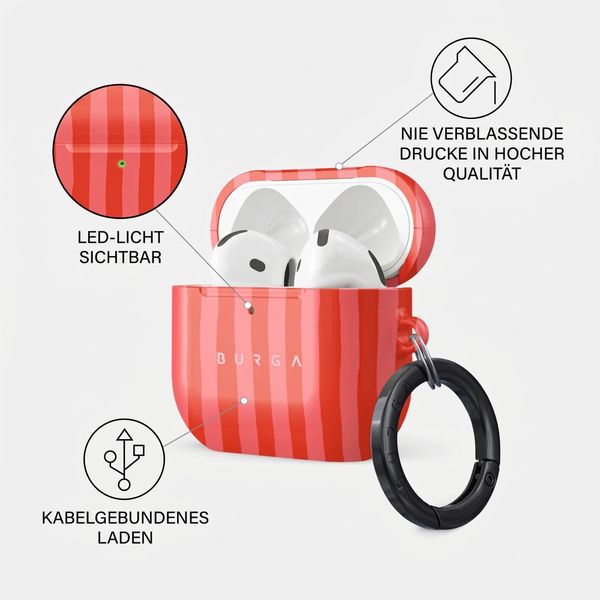 Burga Hardcase Hülle Apple AirPods 5 / 4 - Pomegranate