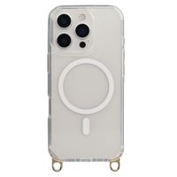 Selencia Rivièra MagSafe Backcover mit abnehmbarem Haken Apple iPhone 16 Pro - Transparent