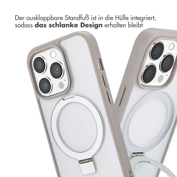 Accezz Ring Stand Backcover mit MagSafe iPhone 14 Pro - Grau
