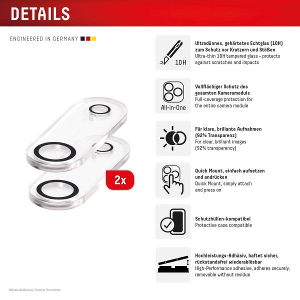 Displex CamGlass All-In-One Kameraprotektor Apple iPhone Air