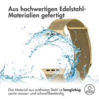 imoshion Mailändische Magnetarmband für die Apple Watch Series 1 bis 9 / SE (38/40/41 mm) | Series 10 (42 mm) - Größe S - Gold