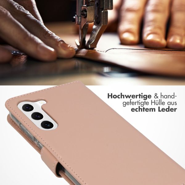 Selencia Echtleder Klapphülle für das Samsung Galaxy S23 - Dusty Pink