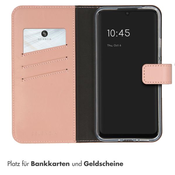 Selencia Echtleder Klapphülle für das Samsung Galaxy A34 (5G) - Dusty Pink