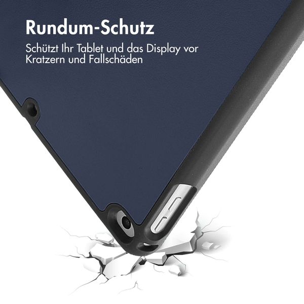 imoshion Trifold Klapphülle Apple iPad 6 (2018) 9.7 Zoll / iPad 5 (2017) 9.7 Zoll / Air 2 (2014)/Air 1 (2013) - Dunkelblau