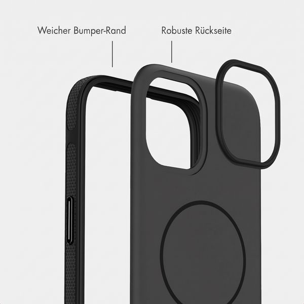 imoshion Color Backcover mit Thin MagSafe Ring Apple iPhone 15 - Schwarz