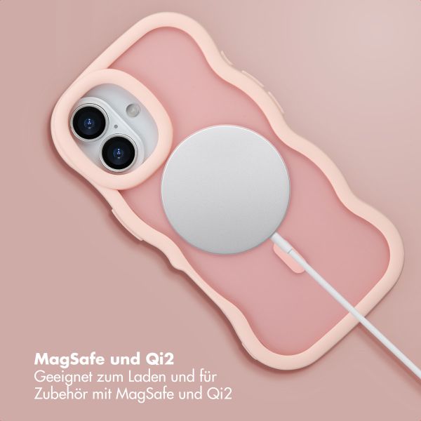 Selencia Wavy Backcover mit MagSafe Apple iPhone 17 - Soft Pink