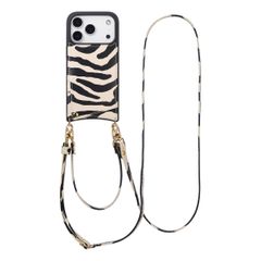 Selencia Nova HandyHülle mit Kordel und Kartenhalter Apple iPhone 17 Pro - Zazzy Zebra