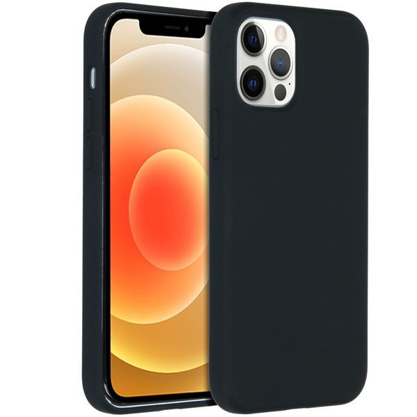 Accezz Liquid Silikoncase für das iPhone 12 Pro Max - Schwarz