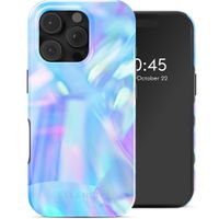 Selencia Vivid Tough Back Cover mit MagSafe für das iPhone 16 Pro - Holographic Blue Dream