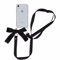 imoshion Backcover mit Band - Satin Schwarz für das iPhone Xr