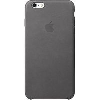 Apple Leder-Case Grau für das Apple iPhone 6(s) Plus