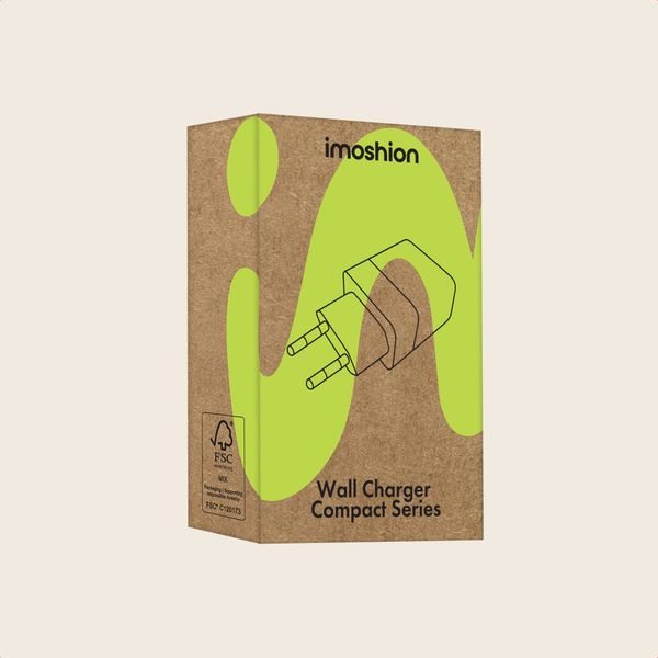 imoshion Wandladegerät - Ladegerät - USB-C- und USB-Anschluss - Power Delivery - 20 Watt - Schwarz