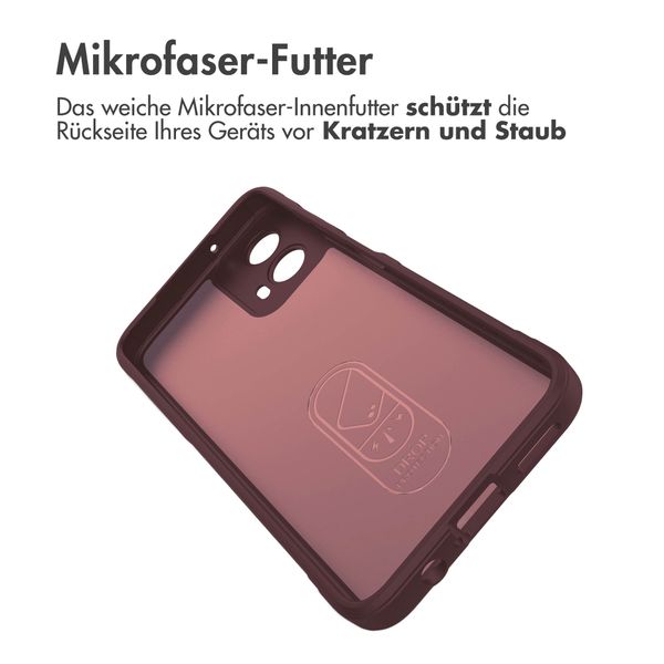 imoshion EasyGrip Back Cover für das Motorola Moto G34 - Aubergine