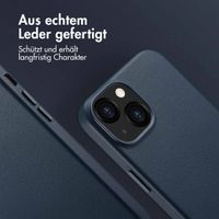 Accezz MagSafe Leather Backcover Apple iPhone 13 - Nightfall Blue