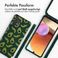 imoshion Silikonhülle design mit Band für das Samsung Galaxy A32 (4G) - Avocado Green