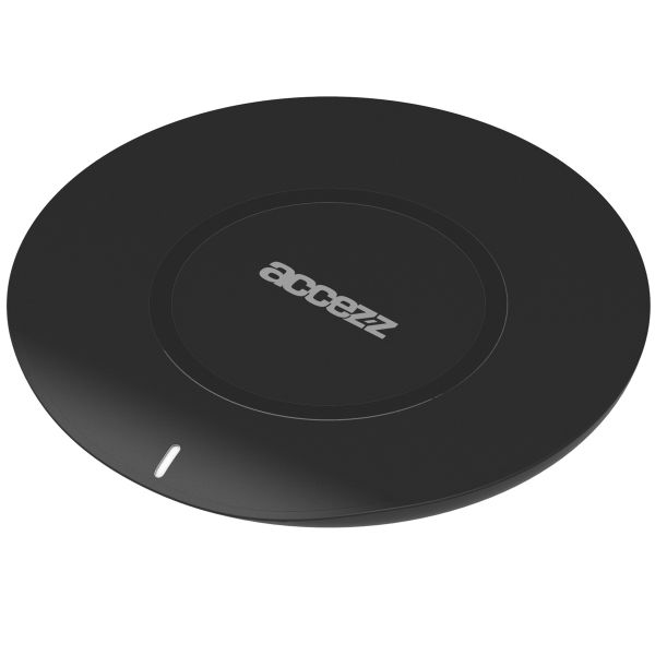 Accezz Qi Soft Touch Wireless Charger für das Samsung Galaxy S20 - Kabelloses Ladegerät - 10 Watt - Schwarz