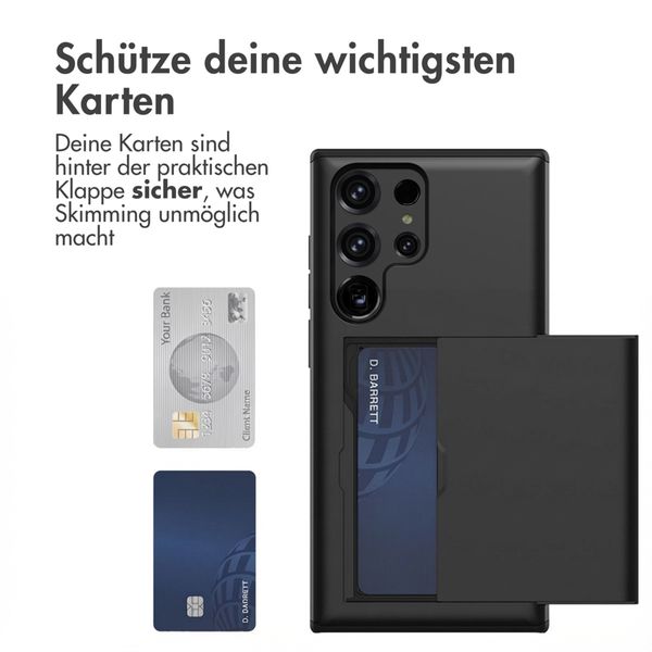 imoshion Backcover mit Kartenfach Samsung Galaxy S23 Ultra - Schwarz