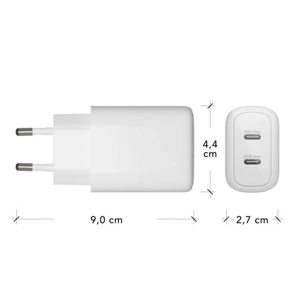 dbramante1928 re-charge | Netzteil - 2x USB-C 25 Watt - Weiß