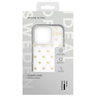 iDeal of Sweden Clear Case für das iPhone 16 Pro - Golden Hearts