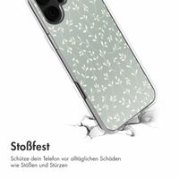 imoshion  Design Hülle für das iPhone 16 - Smoke Green Flowers