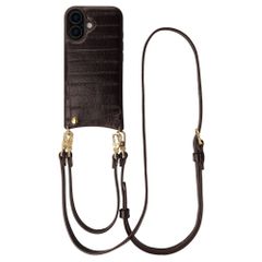 Selencia Nova Echtleder Backcover mit Kartenhalter Apple iPhone 17 - Dark Chocolate