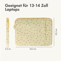 imoshion Design Laptop Hülle 13-14 Zoll - Laptop Sleeve - Garden Stripes