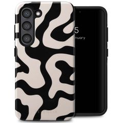 Selencia Vivid Back Cover Samsung Galaxy S23 - Art Wave Black